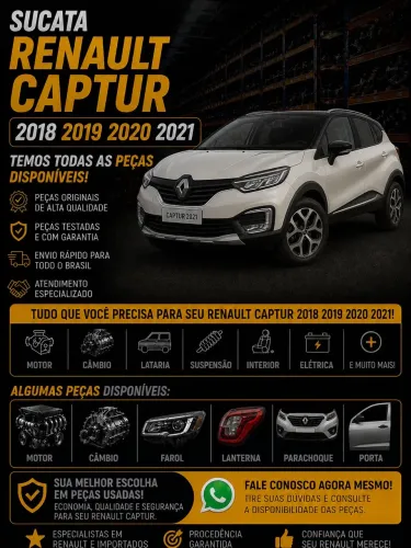 Sucata renault captur 2018 2019 2020 2021