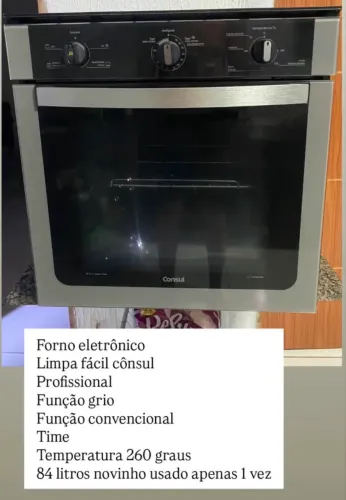 Vendo e troco Forno eletrônico usado apenas para teste