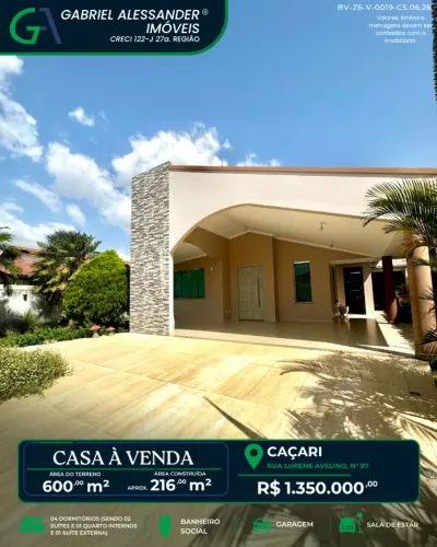 Rua Lurene Avelino, n° 97 - Caçari.