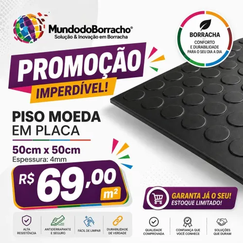 PISO MOEDA EM PLACA