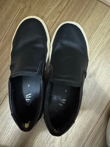 Tênis Slip On Zara Man Preto Tam 40 - Sapatênis Sem Cadarço / Confortável