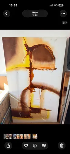 Tela abstrata assinada (Alex Alves)