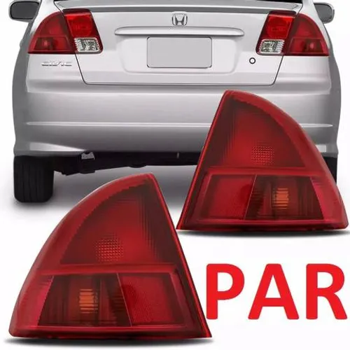 Par Lanterna Traseira Honda Civic 2001 2002 2003 Canto