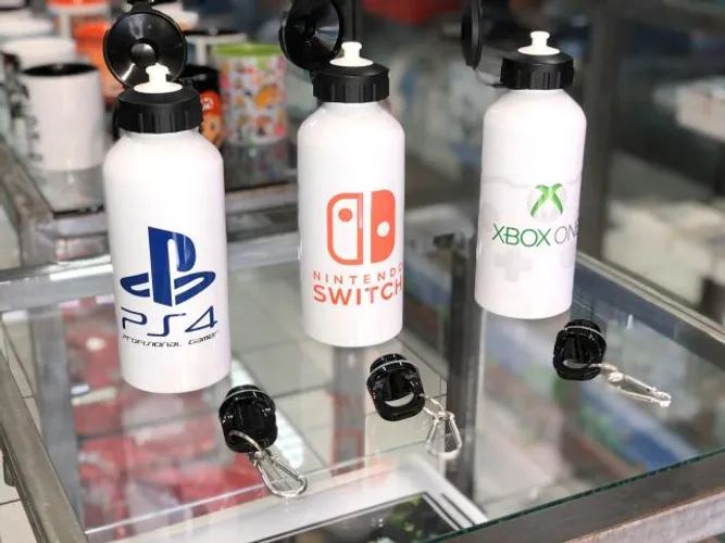 Garrafas Gamer - PlayStation 4, Xbox One, Nintendo Switch