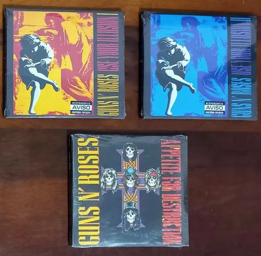 CDs duplos lacrados Guns N Roses remasters bonus