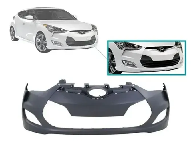Parachoque Hyundai Veloster 2012 à 2013 - Furo Farol Auxiliar - TYG
