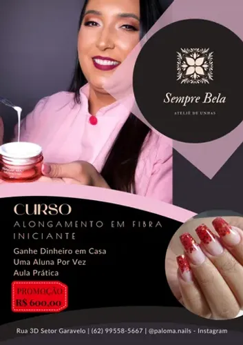 Curso de Alongamento em Fibra para Iniciantes: Presencial e Prático - No Setor Garavelo
