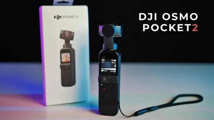 Lacrada Câmera Portátil Estabilizada DJI Osmo Pocket 2 Vídeo 4k Original - Preta