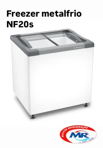 FREEZER METALFRIO TAMPA DE VIDRO 