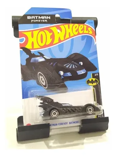 Miniatura Batman Forever Batmobile Hot Wheels 1/64 Preto