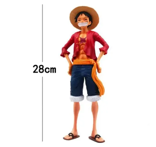 Boneco Monkey D.  Luffy 28cm, Action Figure, Anime One Piece Colecionável