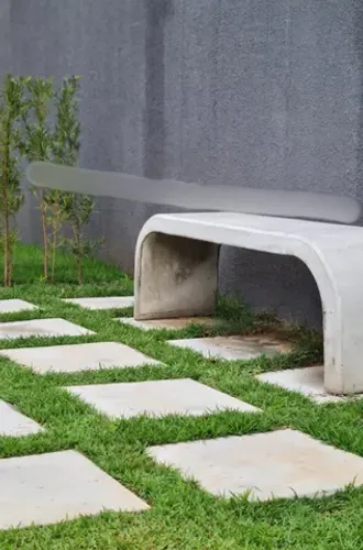 Banco ovalado 163x40x08cm