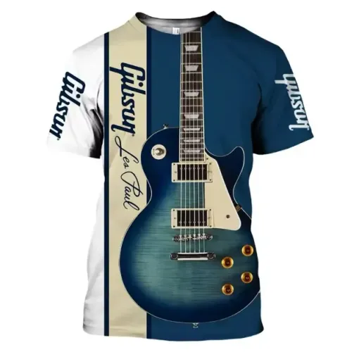 Gibson lespaul Camisa Xgg Unisex Love Guitar 3d Guitarra Lespaul Prosperar