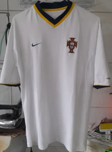 CAMISA SELECAO PORTUGAL NIKE EUROCOPA 2000 HOLANDA BELGICA BRANCA FRETE GRATIS