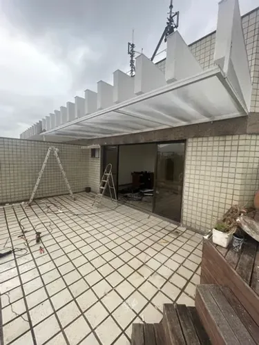 Telhado de policarbonato