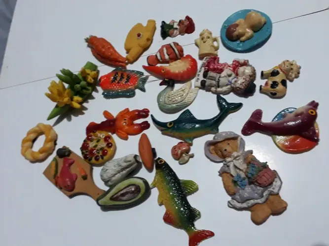Lote de Imas de Geladeira miniaturas Decoração