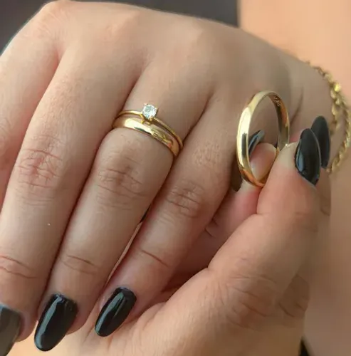 Par de aliança true love