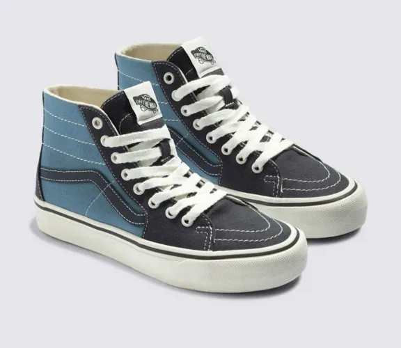 Tênis Vans SK8-HI TAPERED SF TWIL VR3 BLUE MULTI Tam 40 - Azul e Preto - Tamanho 40