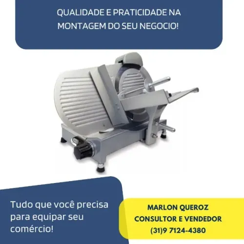 Cortador de Frios Palladium Lamina 25 CM Novo