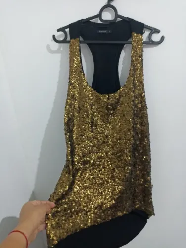 regata com brilho/ lantejoulas 