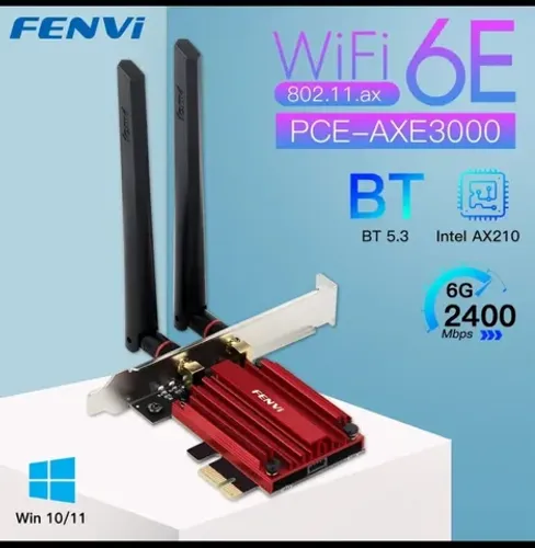 Placa de Rede PCIE Wi-fi 6E AX210