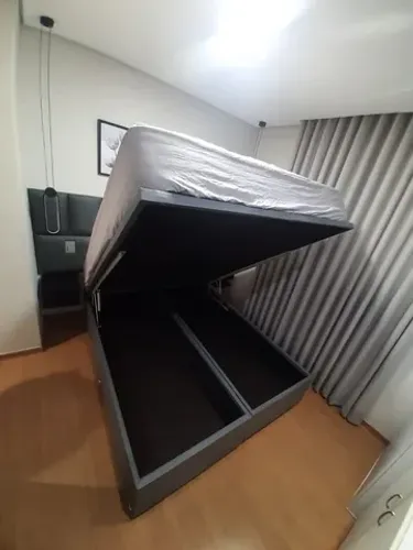 CAMA BOX BAÚ QUEEN 158x198 BLINDADO