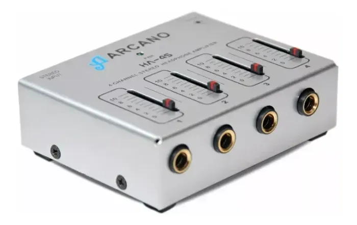 Amplificador De Fones Arcano Ha-4s P/ 4 Fones Palco Sj