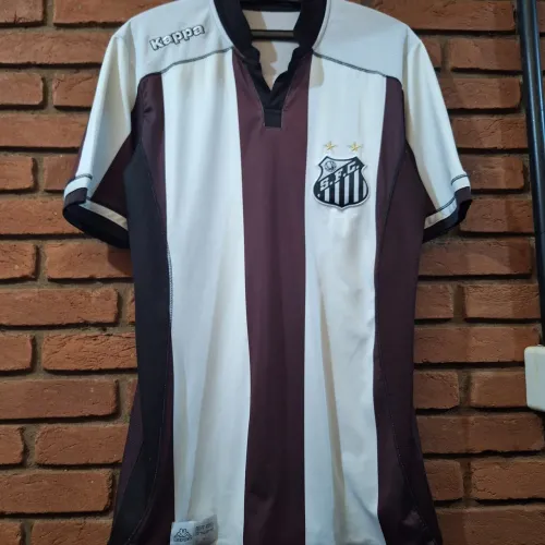 Camisa Santos FC kappa 2016 desbotada listrada