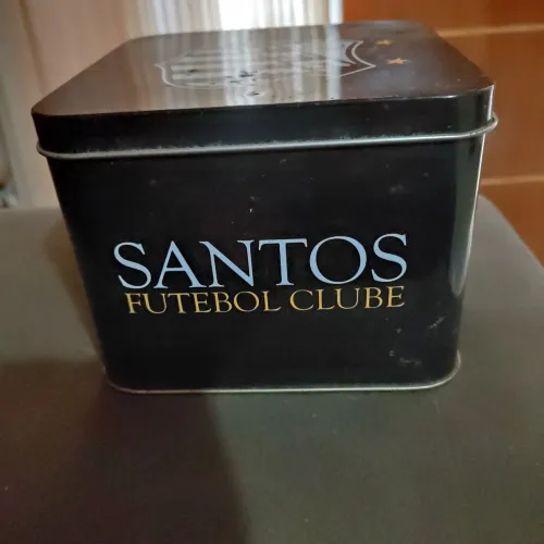Lata caixinha metal decorativa santos futebol clube