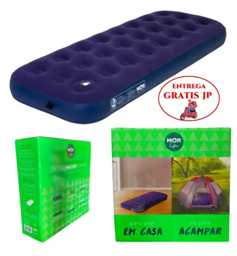 COLCHÃO INFLÁVEL SOLTEIRO MULTIUSO