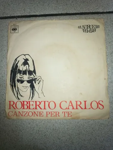Compacto vinil Roberto Carlos Canzone per te/Tempo de saber Amare