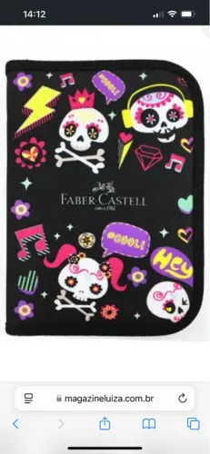 Estojo Escolar Faber Castell semi novo