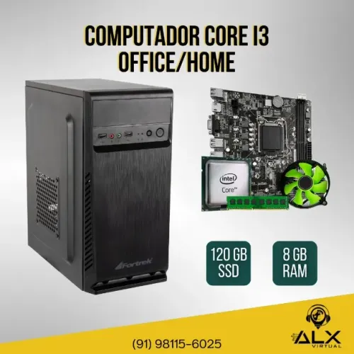 Computador Office/home Core I3, 8gb Ram, 120gb Ssd *ENTREGA GRÁTIS*