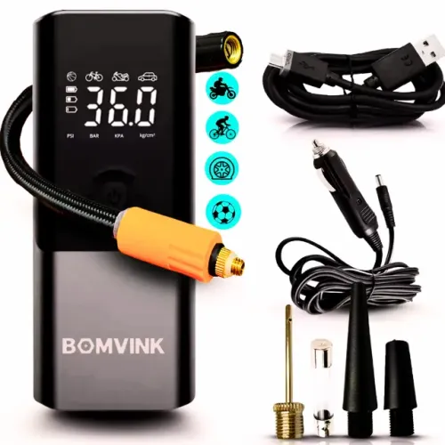 Compressor Calibrador Bomba Pneu Digital Ar Carro Moto Bike