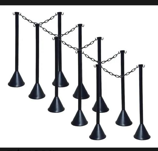 Kit de Colunas com Correntes para Organização de Eventos