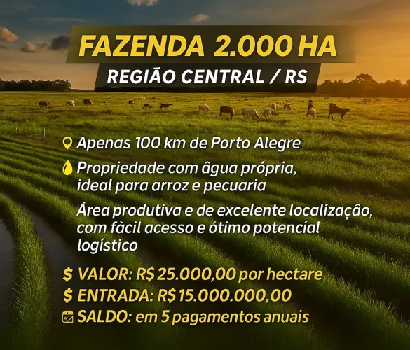 Fazenda 2000 hectares 