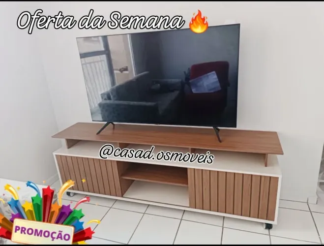 Rack para TV com design moderno e funcional