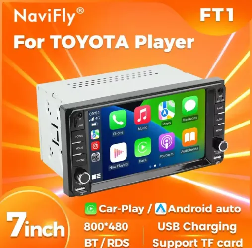 Central Multimídia dvd 2 din 7 polegadas  - CarPlay e Android Auto - som tela mp5 carro