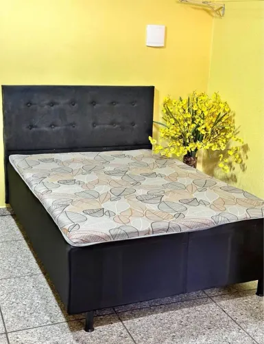 Cama Box Casal com Cabeceira
