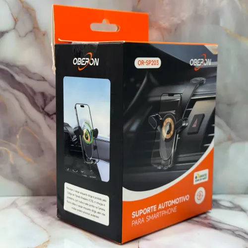 Suporte de celular automotivo com carregador indução sem fio