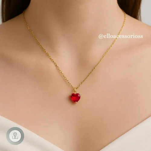 Colar Feminino Amor Escarlate