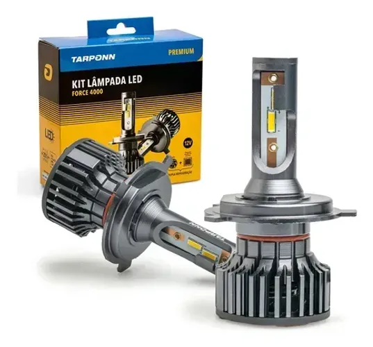 Kit Lâmpada Led Automotivo Force H4 4000k 8400lm 40w Tarponn 