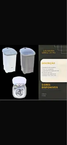 Lavadora de Roupa Libell 20kg - Automática