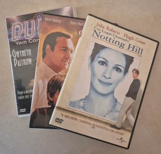 Lote de DVDs - Notting Hill, Duets e A Corrente do Bem
