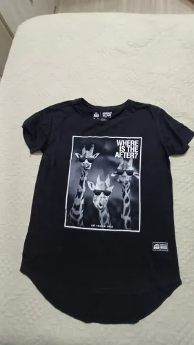 Camiseta M Manga Curta Girafas Preta - Tamanho M