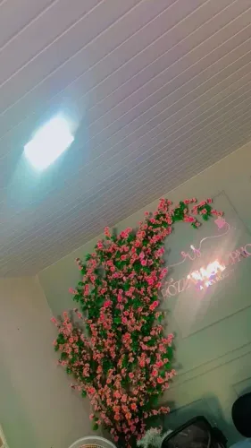 Olha que Trabalho Incrível, forro de PVC em um Salão. 