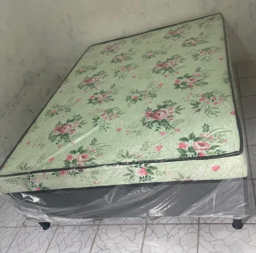 Cama Box Casal Floral - Conforto e Estilo Novas.