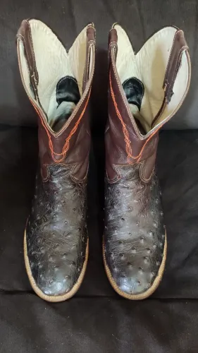 Bota couro avestruz Durango, tam 44