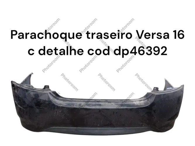 Parachoque traseiro Versa 16 com detalhe