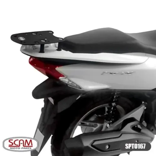 SCAM SUPORTE BAGAGEIRO REFORCADO HONDA PCX 150 CHAPA 2015 em diante SPTO 167